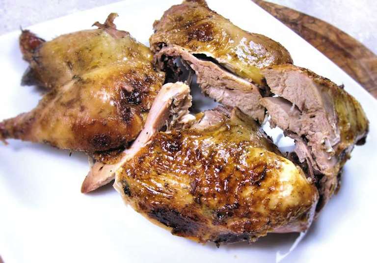 Roast Pheasant With Sprouts And Spinach Mushrooms Recipe Cuisine Fiend